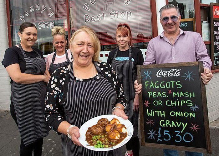 Google BANS café owner's advert for traditional faggots after deeming post 'inappropriate and offensive content'